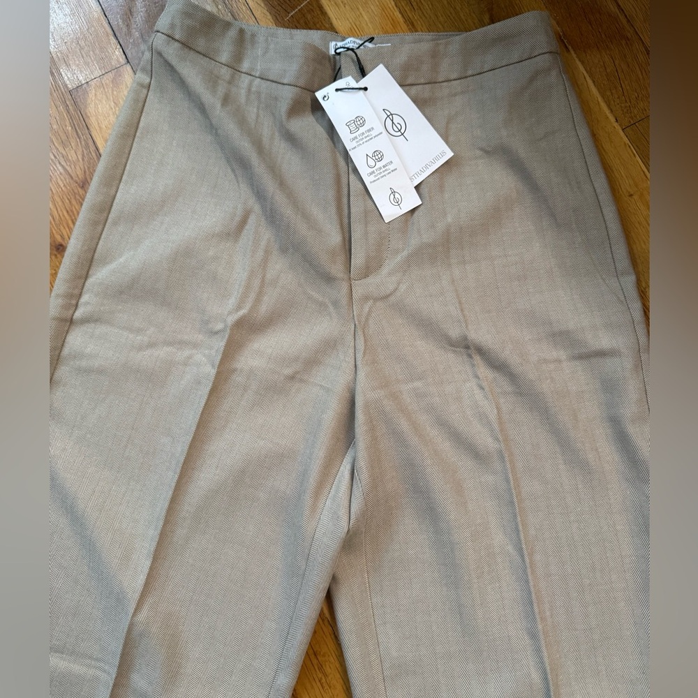 Stradivarius Women's Beige Trousers, Size 6, New With Tags - Picture 3 of 11